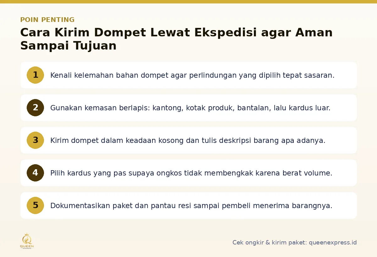 Poin penting: Cara Kirim Dompet Lewat Ekspedisi agar Aman Sampai Tujuan