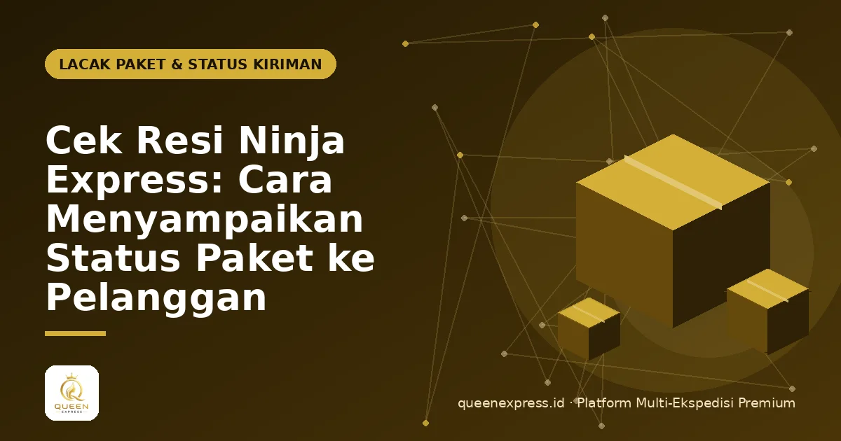 Cek Resi Ninja Express: Cara Menyampaikan Status Paket ke Pelanggan