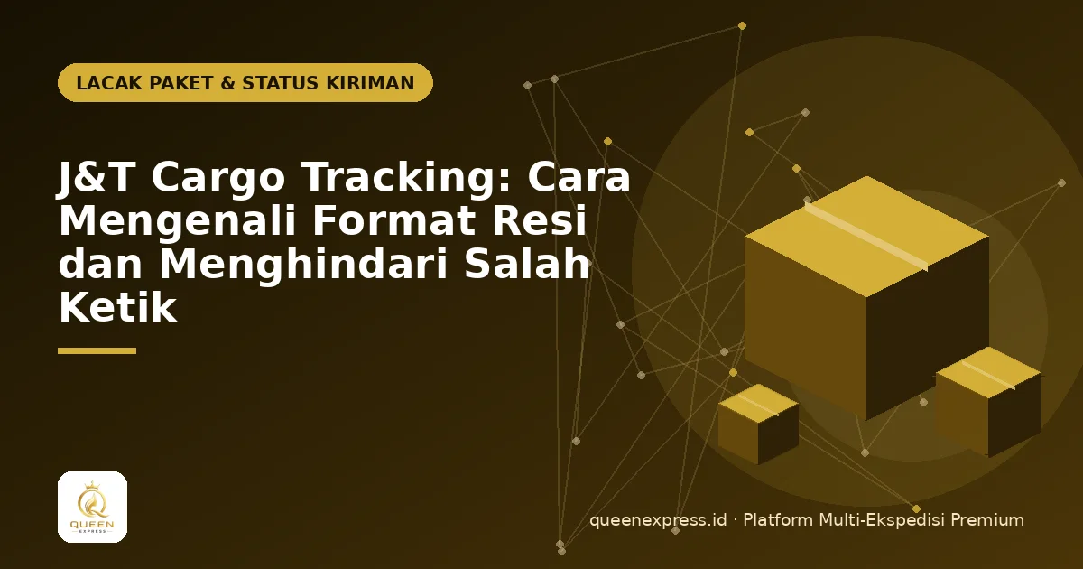 J&T Cargo Tracking: Cara Mengenali Format Resi dan Menghindari Salah Ketik